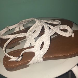 White and Brown Sandals!❤️